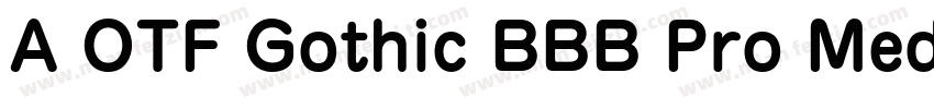 A OTF Gothic BBB Pro Mediu字体转换